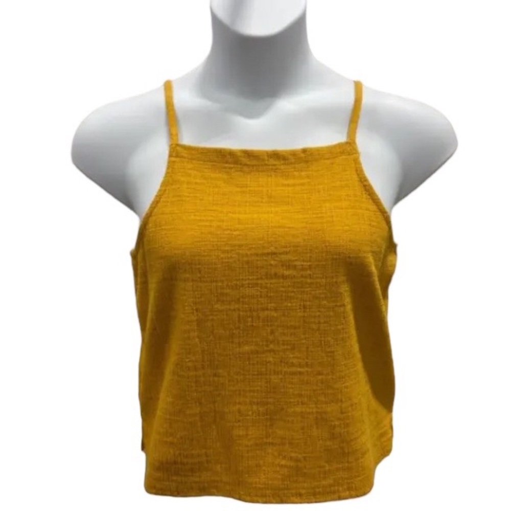 Madewell Mustard Yellow Spaghetti Strap Tank Top